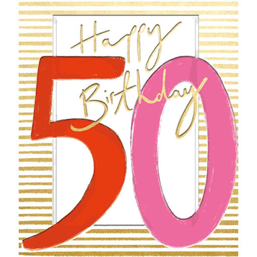 Picture of HAPPY 50TH BIRTHDAY CARD